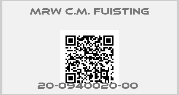 MRW C.M. Fuisting-20-0940020-00 