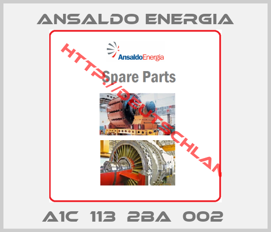 ANSALDO ENERGIA-A1c  113  2BA  002 