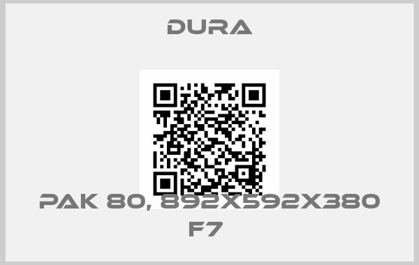 Dura-Pak 80, 892X592X380 F7 