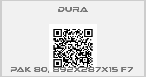Dura-Pak 80, 892X287X15 F7 