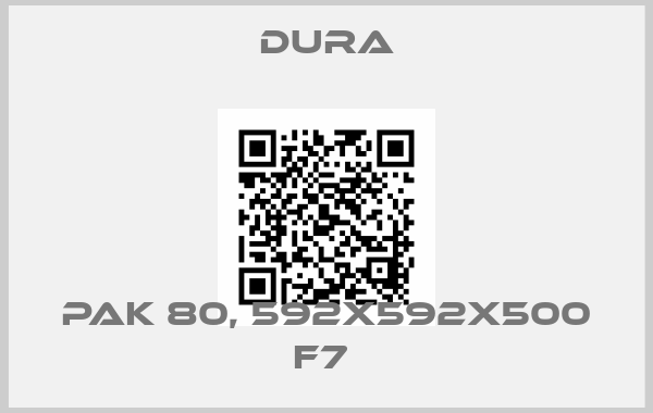 Dura-Pak 80, 592X592X500 F7 