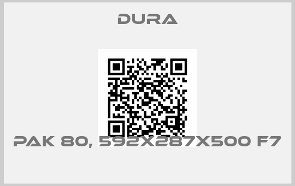 Dura-Pak 80, 592X287X500 F7 