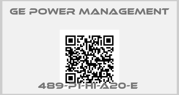 GE Power Management-489-P1-HI-A20-E 