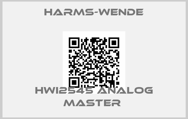 Harms-Wende-HWI2545 ANALOG MASTER 