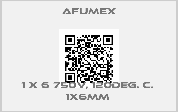 AFUMEX- 1 X 6 750V, 120DEG. C.  1X6mm 