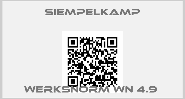 Siempelkamp-Werksnorm WN 4.9 