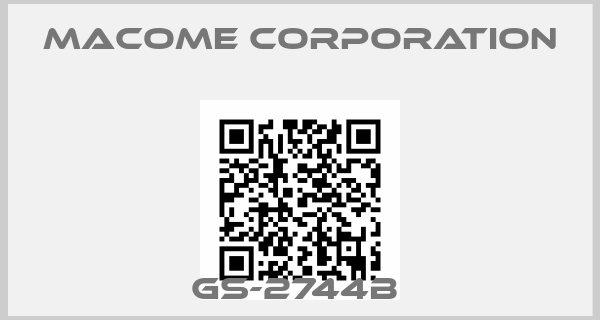 MACOME CORPORATION-GS-2744B 