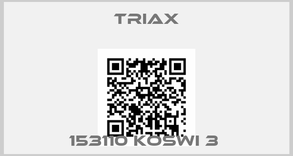 Triax-153110 KOSWI 3 