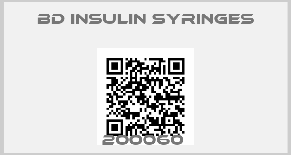 BD Insulin Syringes-200060 