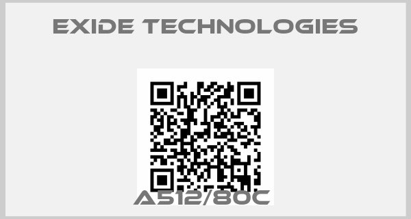 Exide Technologies-A512/80C 