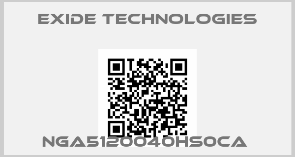 Exide Technologies-NGA5120040HS0CA 