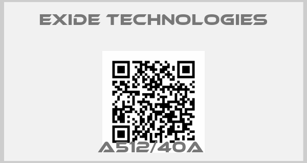 Exide Technologies-A512/40A 