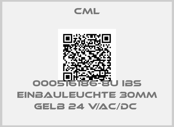 CML-000516186-8U IBS EINBAULEUCHTE 30MM GELB 24 V/AC/DC 