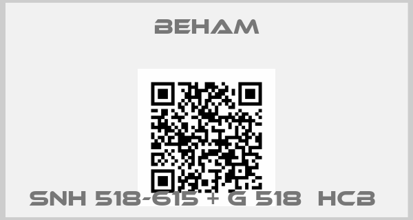 Beham- SNH 518-615 + G 518  HCB 