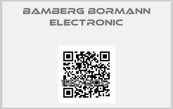 Bamberg Bormann Electronic-180/200 