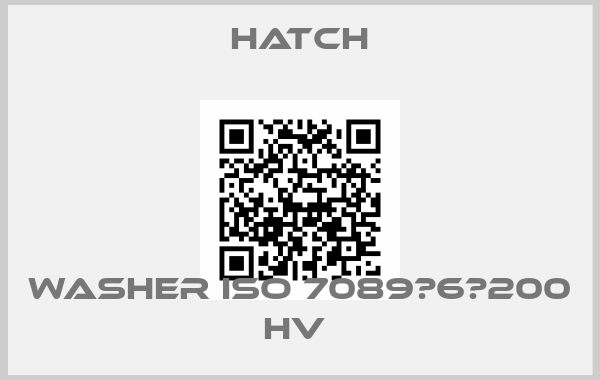 HATCH-Washer Iso 7089‐6‐200 HV 