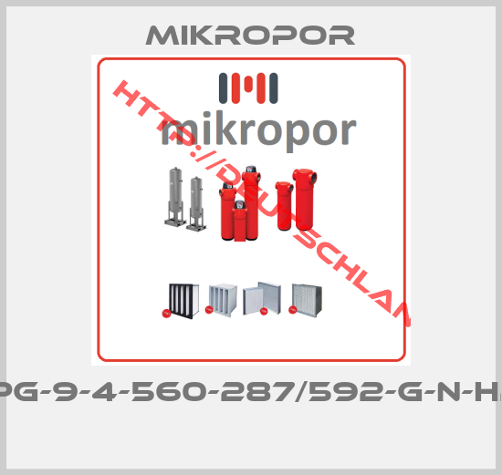 Mikropor-MPG-9-4-560-287/592-G-N-H20 