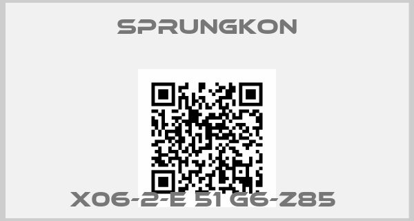 SPRUNGKON-X06-2-E 51 G6-Z85 