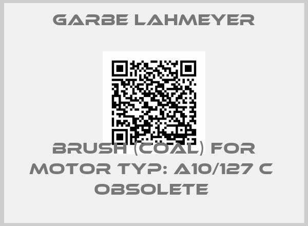 Garbe Lahmeyer-Brush (coal) for Motor Typ: A10/127 c  OBSOLETE 