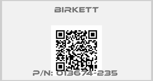 BIRKETT-P/N: 013674-235 