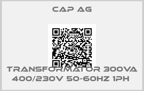 CAP AG-Transformator 300VA 400/230V 50-60Hz 1Ph 