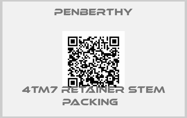 Penberthy-4TM7 Retainer Stem packing  