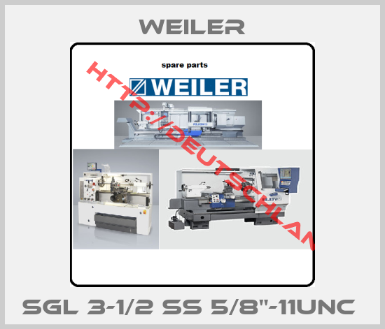Weiler-SGL 3-1/2 SS 5/8"-11UNC 