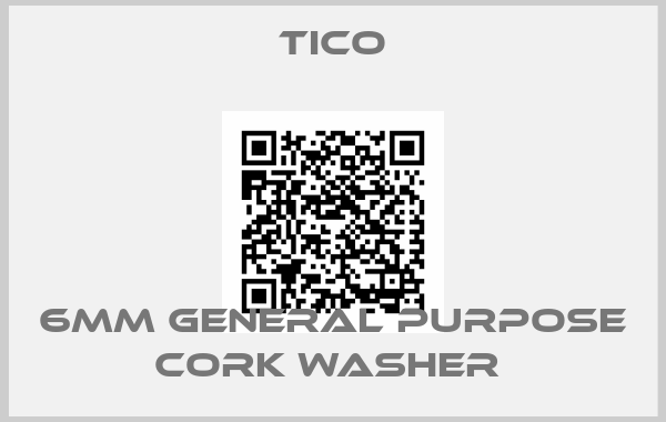 TICO-6MM GENERAL PURPOSE CORK WASHER 