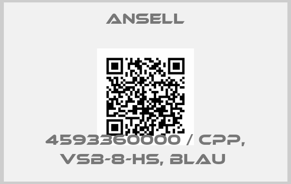 Ansell-4593360000 / CPP, VSB-8-HS, blau 