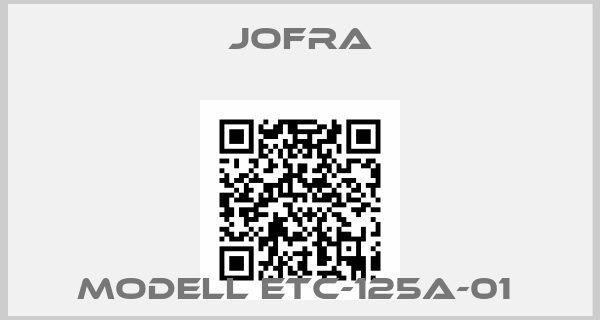Jofra-Modell ETC-125A-01 