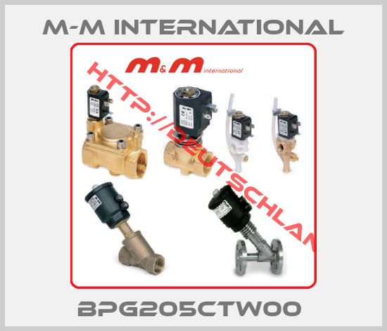 M-M International-BPG205CTW00 