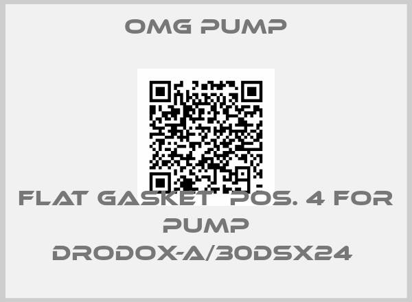 Omg Pump-FLAT GASKET  POS. 4 for pump DRODOX-A/30DSX24 