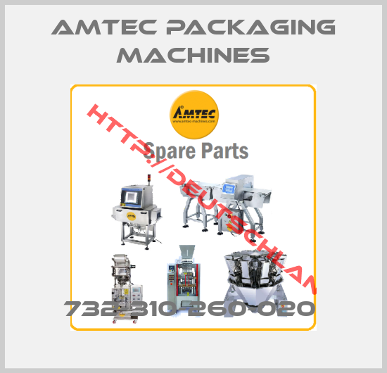AMTEC PACKAGING MACHINES-732-310-260-020 