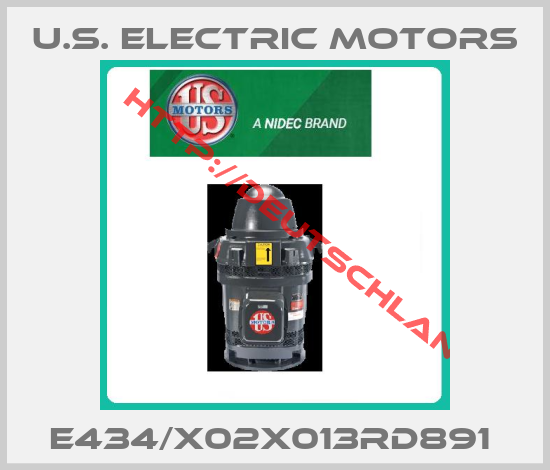 U.S. Electric Motors-E434/X02X013RD891 