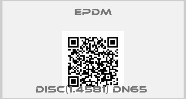 EPDM-Disc(1.4581) DN65 