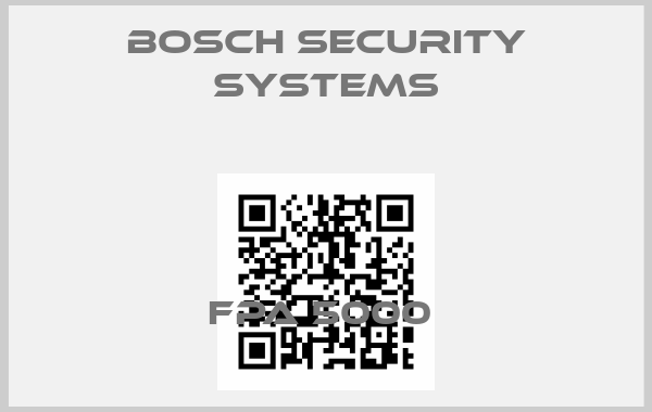Bosch Security Systems-FPA 5000 