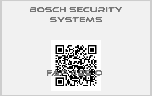 Bosch Security Systems-FAP 425 O 