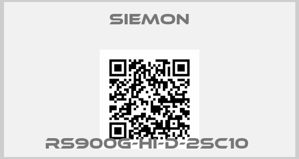 Siemon-RS900G-HI-D-2SC10 