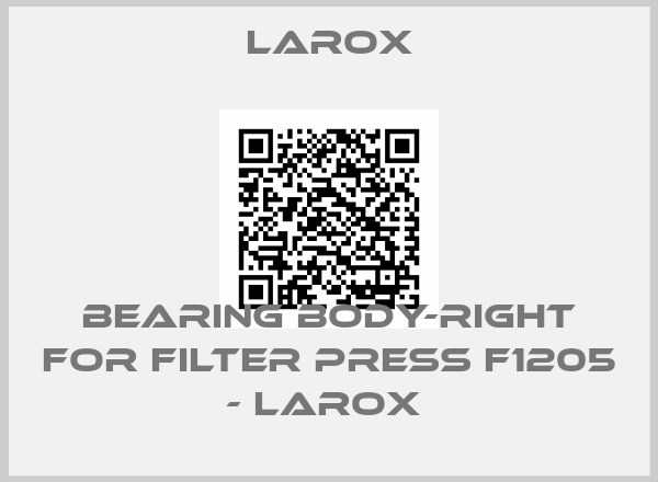 Larox-bearing body-RIGHT for Filter press F1205 - Larox 