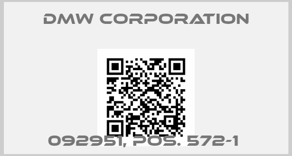 DMW CORPORATION-092951, Pos. 572-1 