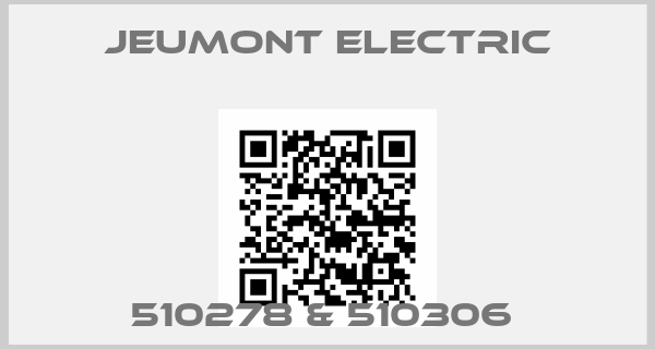 Jeumont Electric-510278 & 510306 