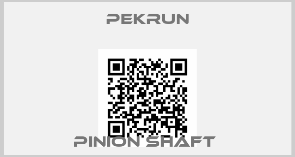 Pekrun-PINION SHAFT 