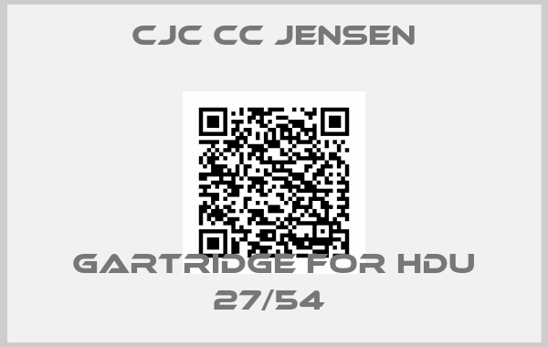 cjc cc jensen-GARTRIDGE FOR HDU 27/54 