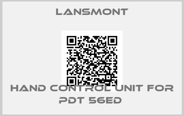 Lansmont-Hand control unit for PDT 56ED 