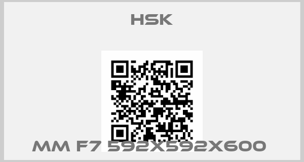 HSK-MM F7 592x592x600 