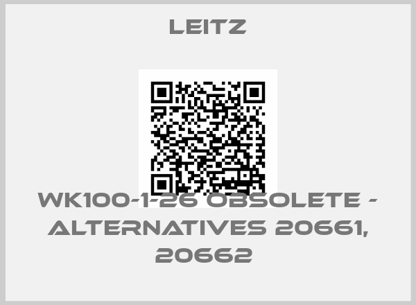 Leitz-WK100-1-26 obsolete - alternatives 20661, 20662 