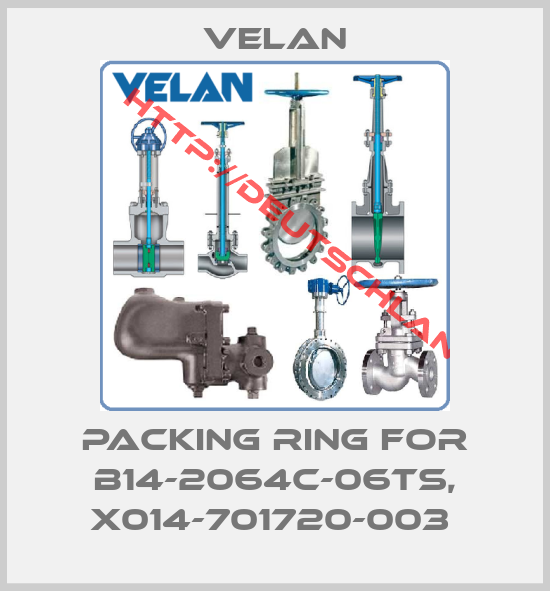 Velan-PACKING RING for B14-2064C-06TS, X014-701720-003 