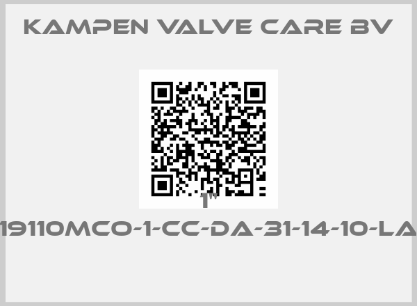 Kampen Valve Care bv-1" 19110MCO-1-CC-DA-31-14-10-LA 