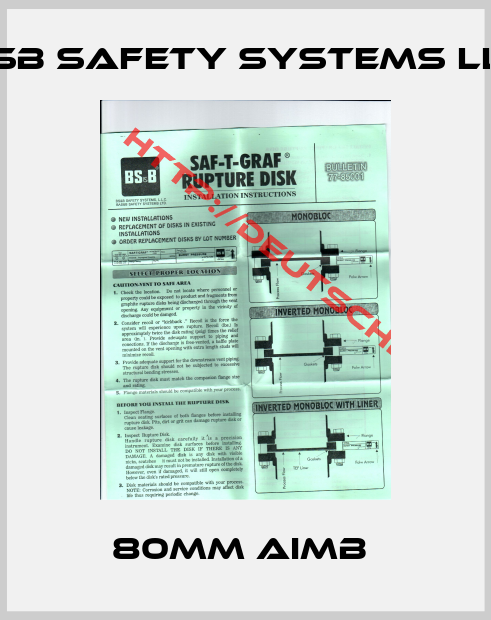 Bsb Safety Systems Llc-80mm AIMB 