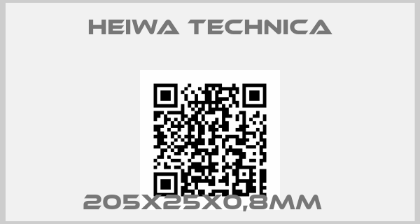 HEIWA TECHNICA-205X25X0,8MM  